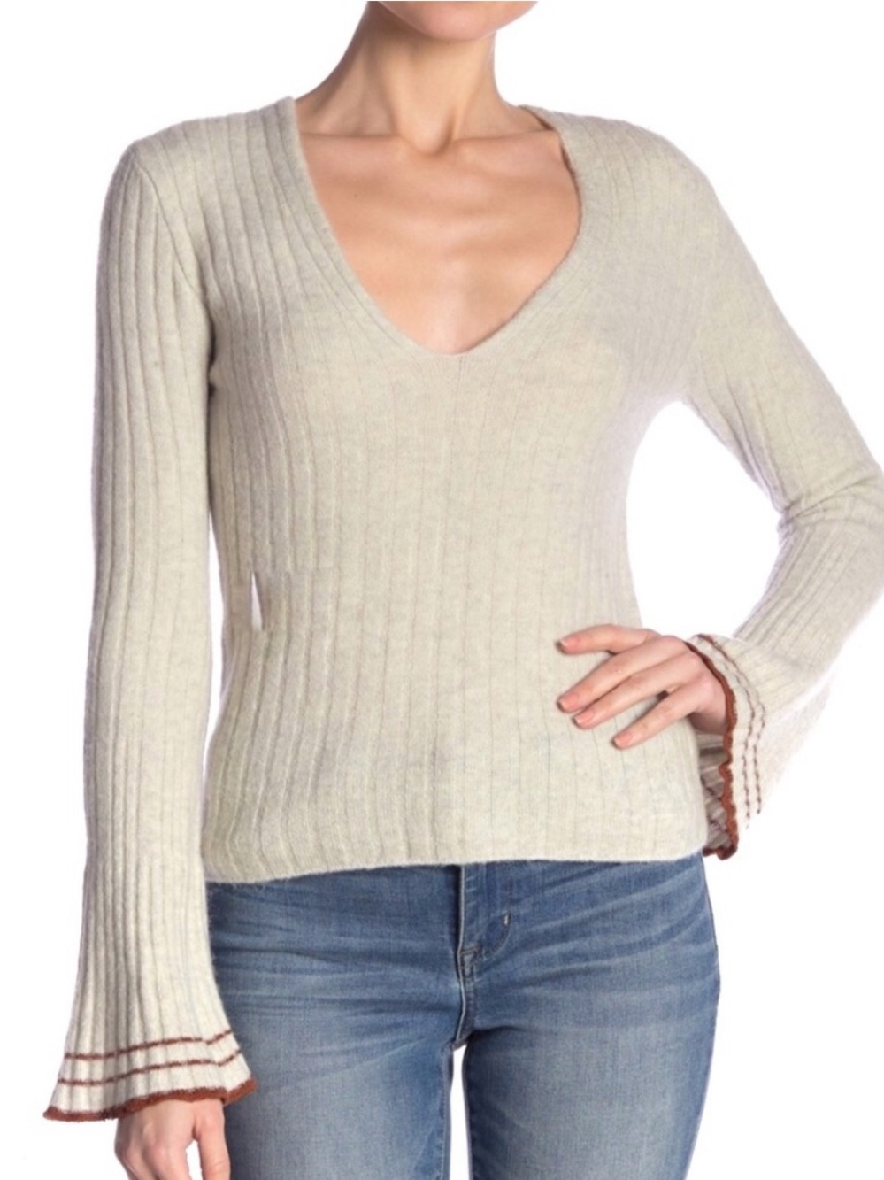 Free People May Morning Wool Blend Sweater
